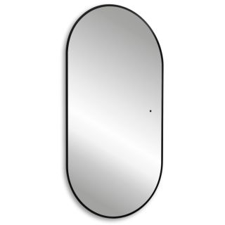 Зеркало с подсветкой ABBER Kontur AG6302SCB 55см чёрный